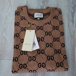 NEW GUCCI MENS CAMEL SWEATERS